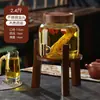 Garrafa de Vinho Especial para Infusão de Vinho, Garrafa de Vinho Selada de Alta Qualidade com Torneira, Garrafão de Vinho de Ginseng 5kg, Garrafão de Vinho, Recipiente de Barril de Vinho