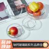 Caja para conservar alimentos de vidrio sodo-cálcico al por mayor de fábrica serie cuadrada redonda rectangular caja de almacenamiento de bol de vidrio