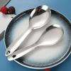 Cuchara para arroz de acero inoxidable 201 con mango cuchara para arroz cuchara para arroz doméstica cuchara cuchara moldeado integrado cuchara engrosada cuchara cuchara para sopa