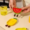 Pratos Cerâmicos de Frutas Fofas para Uso Doméstico, Petisqueiras de Alta Estética, Pratos para Temperos, Pratos para Óleo de Hot Pot, Pratos para Ingredientes Secos e Lembrancinhas