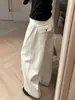 Pantalones blancos para mujer 2026 nuevo estilo talla grande ropa de trabajo jeans con un diseño para figuras tipo pera, pantalones de pierna ancha con un corte curvo