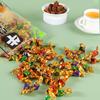 Carne Seca de Res Deshidratada al Aire Bolsa de 250g Cubos de Res Sabor Mongolia Interior Snacks Sabor Satay Picante para Venta al por Mayor Comercial