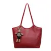 Yuezi 2026 Otoño/Invierno Nueva Bolsa Retro de Gran Capacidad Bolso de Hombro Individual Casual para el Trabajo Bolso Tote Texturizado Simple Versátil
