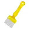 Venda Quente Transfronteiriça Ferramenta de Corte de Mel para Apicultura Garfo de Corte de Mel Aço Inoxidável Agulha Cabo de Plástico Agulha Reta Faca de Corte de Mel Garfo de Corte de Mel Ferramentas de Apicultura