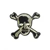 Calabera Halloween Adornos DIY Tela de bordado de poliéster para planchar Pegatinas Dibujos animados infantiles Piratas Accesorios para ropa