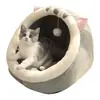 Nido para Gatos Plegable Transfronterizo, Adecuado para Todas las Estaciones, Casa para Gatos Transpirable, Nido para Perros Pequeños, Nido para Gatos, Nido para Gatos Semicerrado, Nido para Perros