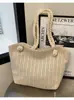 Bolso de mujer tejido con paja transfronterizo 2026 modelo nuevo simple y elegante de gran capacidad para mujer bolso de hombro bolso tote hueco