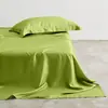 Lençol de cama premium de cor sólida Tencel de alta qualidade com 60 fios, específico para hotéis, lençol de seda gelada de peça única para o verão, para dormir sem roupa, lençol de cama de solteiro ou casal