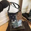 Bolsa de Lona Transfronteiriça Atacado Mulheres 2025 Moda Ins Grande Capacidade Bolsa Tote Feminina Bolsa de Ombro Bolsa Transversal
