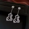 Brincos de Abóbora com Agulha de Prata Galvanizada a Ouro Real Pedra Olho de Tigre Moda Luxo Leve Temperamento Brincos de Tarraxa Personalidade de Nicho Brincos de Alta Qualidade
