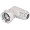 A NOSOTROS. Los cables interior y exterior JIC están conectados al cono exterior 2J9 y al codo cono interior 7/16-9/16 acero al carbono ángulo de 90 grados alta presión ángulo recto