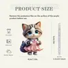 Acessórios Gato Plano Interior Carro Chaveiro Acrílico Feriado 2D Vestido Rosa Pingente Decoração de Bolsa Transfronteiriço