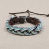 Joyería de comercio electrónico transfronterizo, pulsera de piel de vaca tejida a mano multicapa sencilla, pulsera de joyería de moda europea y americana