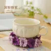 Atacado Transfronteiriço Amazon Artesanal Tecido à Mão com Lã Porta-Copos, Decoração Simples para Mesa, Almofadas Redondas de Isolamento Térmico, Presentes Criativos