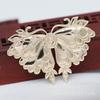 Yiwu Golden Ray retención de color polilla Nao'e DIY se puede incrustar con punto de goteo de aceite mariposa esmeralda flor grande accesorios de horquilla B2437