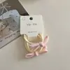 Toque Super Macio~1 Par de Prendedores de Cabelo Tipo Toalha com Laço Color Creme de Fio Duplo Que Não Danificam o Cabelo, Prendedores de Cabelo Frescos