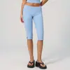 Shorts de Yoga de Verão Novos com Controle de Barriga para Mulheres, Levanta Bumbum Esportes de Corrida Curto Cintura Baixa Comprimento 3/4 Calças Fitness Yoga 3560
