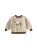 Bangxuan Colección Otoño 2026 Sudadera Infantil Pulóver Lindo para Niños Cuello Redondo Top para Niñas Ropa Infantil Huzhou Zhili