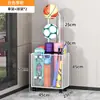 Cesta de Almacenamiento para Esterillas de Yoga, Estante de Almacenamiento para Equipos Deportivos y de Fitness en Casa, Estante de Almacenamiento Doméstico para Rellenar Espacios para Bádminton y Baloncesto