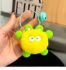 Lindo imitación de pelo de conejo Rex bolsa de cerdas pequeñas colgante mochila cosas feas muñeca adornos de campana pequeña Muñeco de dibujos animados vapor