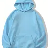 Sudadera con capucha de gamuza para mujer, color liso, estilo moda rápida