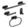 Gancho de Banheiro Suporte para Papel Toalha Conjunto de Armazenamento Cabide de Banheiro Conjunto de Quatro Peças Argola para Toalha Suporte para Toalha de Banho Venda por Atacado