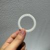 1-2 yuan tocado de estudiante sirena escarchada Ji anillo para el pelo de línea telefónica grande Corea del Sur red social ins anillo para el pelo transparente láser