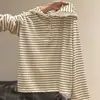 Sudadera con capucha de manga larga, patchwork de encaje, bloques de color a rayas estilo coreano para mujer, nuevo diseño de nicho de moda para Primavera y Otoño 2026