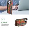 Adecuado para la serie Iphone16-7 Soporte para Tarjetas de Teléfono Móvil Cubierta Adhesiva con 3 Ranuras para Tarjetas para Insertar 3-5 Tarjetas 14 Fundas para Teléfono Móvil