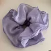 Anillo para el Pelo de Tela Simple Color Sólido Plisado de Alta Calidad Anillo de Pelo de Intestino Grueso Todo Fósforo Lindo Anillo de Pelo para Moño Cola de Caballo Accesorios para el Cabello