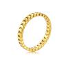 Anillo minimalista de espiga de trigo de acero de titanio en estilo fresco para verano, anillo para dedo índice meñique de acero inoxidable con índice de oro de 18k, joya de mano individualista de hoja de acero inoxidable