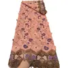 Tecido de Renda Solúvel em Água Bordado Floral Macio Estilo Étnico Tecido para Vestido Africano Saia Artesanato Decoração