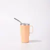 Taza de Mini Coche Transfronteriza Acero Inoxidable 304 Taza Pequeña para Vino Portátil para el Hogar Taza con Popote Conserva el Frío Taza Práctica Taza de Café