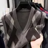 Chaleco Cardigan de Punto para Hombre Ropa Interior Otoño Invierno Cálido Ajuste Delgado Chaqueta Chaleco de Punto para Hombre