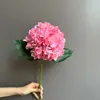 144 peças de hortênsias artificiais florais com borda ondulada, tecido laminado dupla face, decoração de casamento de luxo leve, adereços para fotografia de casa
