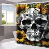 Cortina de Chuveiro Halloween Fantasma Abóbora Amazon Casa Impermeável e à Prova de Mofo Cortina de Chuveiro Divisória de Banheiro Cortina de Chuveiro