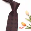 Corbata marrón formal de negocios de 8 cm en stock corbata de poliéster para hombre jacquard negocios corbata vintage fabricantes al por mayor