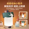 Porta bolígrafos reloj multifuncional luz de noche con control remoto, control táctil, atenuación continua, tres temperaturas de color, soporte de escritorio para teléfono para estudiantes