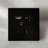 Panel de interruptores de comercio exterior enchufe de corriente tipo 86 oculto para el hogar interruptor de pared de cinco agujeros tipo británico enchufe USB