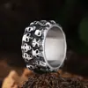 Anillo de Acero Inoxidable Retro Nórdico para Hombre Anillo del Zorro de Nueve Colas Vikingo