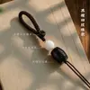 Nuevo llavero tejido a mano estilo chino estilo Xizang, artículo decorativo, cadena para teléfono, accesorio colgante para bolso semiacabado