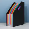 Pasta sanfona vertical com abertura inclinada a4 grande capacidade organizador de armazenamento de papéis de teste de estudante pasta para documentos expansível