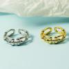 Anillo de Herradura Coreano de Comercio Exterior de AliExpress Simple Hip Hop Coreano Dongdaemun Tendencia de Moda Bouncing para Enviar a la Novia
