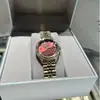 Mismo estilo que Xiaohongshu Reloj Pitaya de la Emperatriz Viuda Reloj para Mujer Nicho Sentido de Gama Alta Reloj para Mujer Azul Hielo Triturado Reloj de la Emperatriz Viuda para Mujer