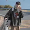 2026 Nueva Sudadera con Capucha de Cuello Redondo para Primavera y Otoño Marca Americana de Moda Ins Estampado Holgada Casual Top Moda Masculina