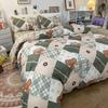 Conjunto de Roupa de Cama de Quatro Peças Cuidadosamente Selecionado, Dormitório Estudantil Individual, Conjunto de Três Peças Estilo Fresco, Roupa de Cama de Desenho Animado para o Inverno