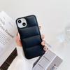 Para funda de teléfono iphone13Pro color sólido chamarra de plumas cubierta trasera funda protectora 12Max funda de teléfono todo incluido resistente a caídas