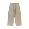 Pantalones de Trabajo Versátiles de Corte Holgado Estilo Retro Japonés Magmans para Hombre, Tendencia Primavera Pierna Recta 100% Algodón Pantalones de Trabajo K7688