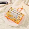 Llavero colgante de teclado mecánico de 26 teclas para aliviar el estrés, juguete creativo de presión para dedos para niños y estudiantes, colgante para bolsa