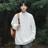 Ole Yan Seleccionado Nuevo Otoño Suéter de Manga Larga para Hombre Pareja Camisa Tejida para Hombre Marca de Moda Ins Cuello Medio Alto Casual para Hombre